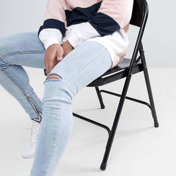 NWT distressed side zippers carrot fit size 30 men - Picture 2 of 9